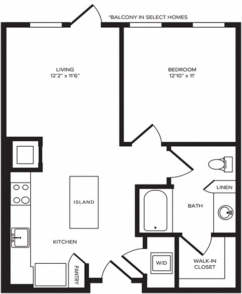 A2(2) floor plan at Windsor Turtle Creek, Texas, 75219